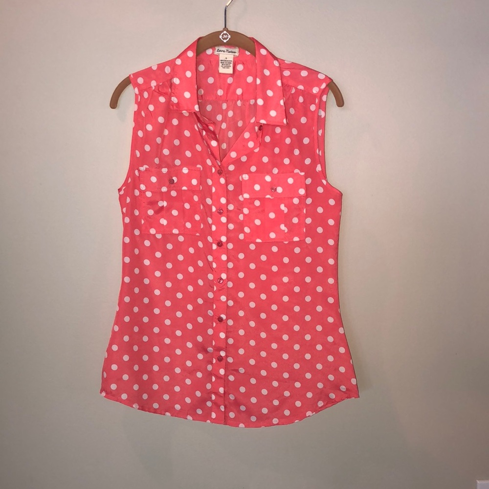Pink Tank Top/Button Down
